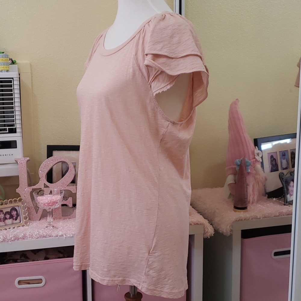 Sundry Ruffled Sleeve Top - Picture 2 of 4